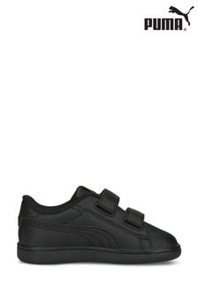 Negru - Puma Bebeluși Smash 3.0 pantofi sport din piele cu decolteu în V (837000) | 215 LEI