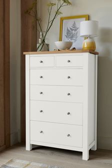 Chalk White Malvern Paint Effect Multi Chest of Drawers (837461) | €490