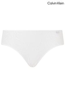 Calvin Klein White Sheer Marquisette Lace Bikini (837540) | OMR14