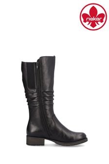 Rieker Womens Zipper Black Boots (837672) | ￥18,850