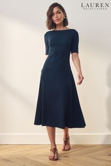 Lauren Ralph Lauren Navy Munzie Midi Dress (838057) | 228 €