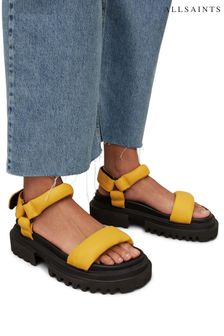 AllSaints Yellow Helium Sandals (838523) | AED1,104