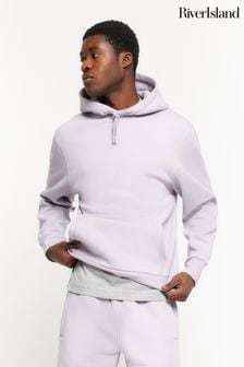 紫色 - River Island Regular Fit Long Sleeve Hoodie (838610) | NT$1,400