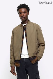 River Island Brown Cotton Bomber Jacket (839156) | €69