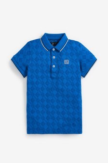 Short Sleeve Logo Printed Polo Shirt (3-16yrs)