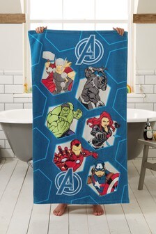 Navy Blue Children's Marvel Avengers Towel (839618) | €22