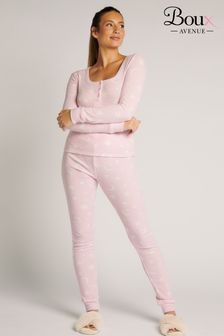 Boux Avenue Pink Star & Moon Top And Legging Pyjama Set