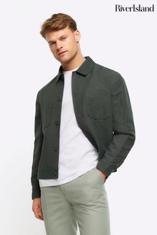 Зеленый - River Island льняной куртка (839681) | €103