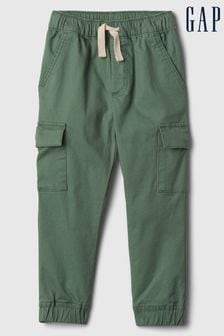 Zelena - Gap hlače za prosti čas z elastičnim pasom in žepi Washwell (novorojenčki-5yrs) (840201) | €23