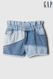 Gap Blue Patchwork Ruffle Mom Shorts (840723) | €21