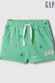 Зеленый - Gap Logo Graphic Pull On Baby Shorts (новорожденных - 5 лет) (840815) | €13