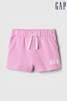 Roz - Gap Logo Graphic Pull On Baby Shorts (nou-născuți 5yrs) (840915) | 60 LEI