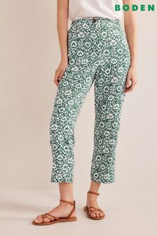 Boden Green Pull-On Linen Trousers (840969) | €54