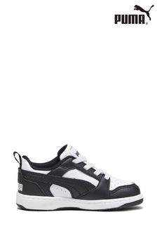 Puma White Rebound V6 Lo Toddlers Trainers (841294) | kr454