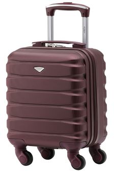 Бордовый - Темно-серая сумка на 4 колесиках с абстрактным принтом Flight Knight 40x30x20 см Wizz Air Ручной клади (841313) | €66