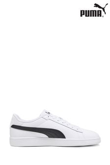 Puma White Black Smash 3.0 L Trainers (841336) | OMR27