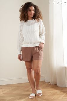 Truly White Mesh Knit Sweater (842185) | kr909