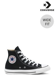 Converse Black/White Regular/Wide Fit Chuck Taylor All Star High Trainers (842388) | ₪ 302