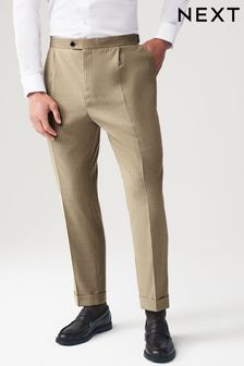 Neutral Slim Fit Stripe Suit Trousers (842579) | SGD 88