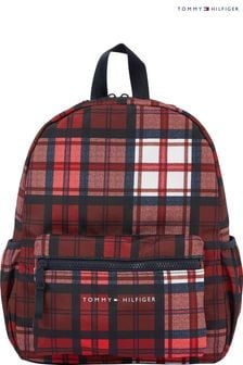 Tommy Hilfiger Kids Blue Essential Check Backpack (842640) | DKK327
