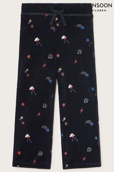 Monsoon Black Cosmic Velour Joggers (842919) | €13 - €15