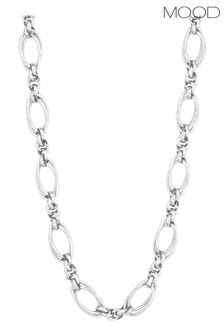 Mood Silver Tone Polished Knot Chain T-Bar Necklace (843226) | €25