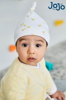 JoJo Maman Bébé White Duck Print Baby Hat (8433N7) | €7