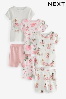 Pink/Cream Fairy Short Pyjamas 3 Pack (9mths-12yrs) (843512) | $55 - $67