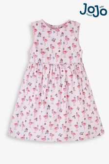 JoJo Maman Bébé Pink Flamingo Print Summer Dress (843963) | $48