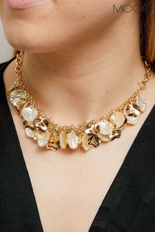 Mood Shaker Polierte Halskette mit Perlen- und Blumenanhängern (843980) | 31 €