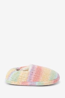 Pink Rainbow Cosy Lined Slippers (844162) | kr146 - kr186
