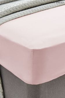 Laura Ashley Blush Pink 400 Thread Count Cotton Fitted Sheet (845795) | OMR16 - OMR23