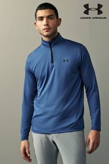 Under Armour Blue Golf MatchPlay Quarter Zip Sweatshirt (847916) | $94