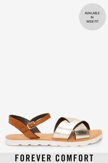 Sandales Forever Comfort® avec semelle sport en cuir