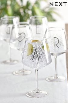 Silver Alphabet Glassware Gin Glass (848476) | €10.50