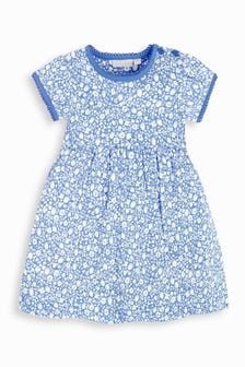 JoJo Maman Bébé Cornflower Strawberry Ditsy Print Summer Dress (849480) | €12.50