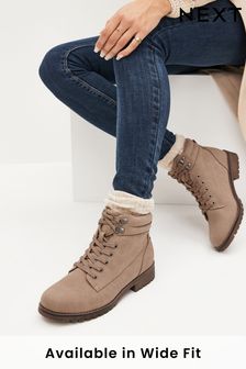 Neutral Regular/Wide Fit Forever Comfort® Casual Lace-Up Boots (849983) | ₪ 133