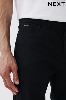 Černá - Úzké - Kalhoty v jeanovém stylu s 5 kapsami hebké na dotek (849994) | 925 Kč
