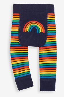 JoJo Maman Bébé Mulberry Rainbow Stripe Baby Leggings (84B528) | $21