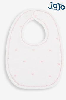 JoJo Maman Bébé Pink Heart Embroidered Bib (84Z995) | 11 €