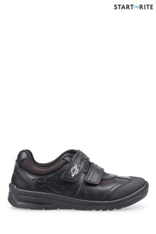 Start-Rite Rocket Black Leather School Shoes Wide Fit (850036) | $79