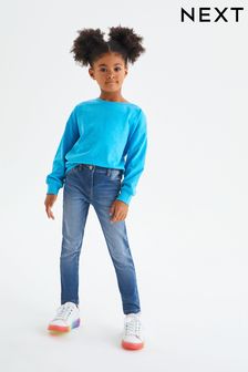 Mid Blue Denim Skinny Jeans (3-16yrs) (850387) | AED58 - AED82