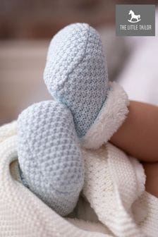 The Little Tailor Baby Knitted Plush Lined Booties (850585) | $45