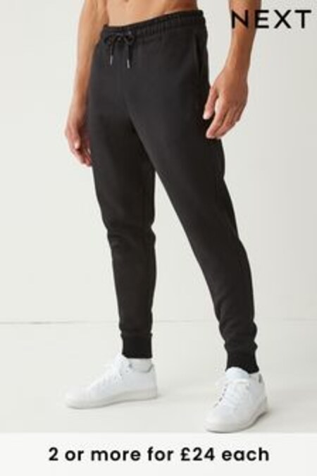 黑色 - 窄管修身 - 慢跑運動褲 (850617) | HK$224