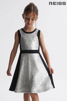 Платье свободного кроя с пайетками Reiss Libra (851548) | €116