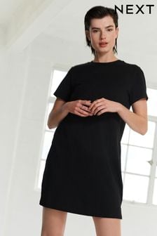 Czarny - Sukienka koszulkowa (851915) | 70 zł