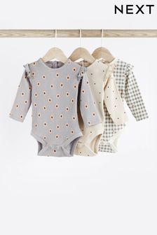 Monochrome 3 Pack Baby Bodysuits (852234) | EGP517 - EGP578