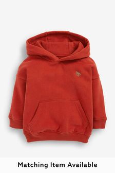 Rust Red Hoodie Soft Touch Jersey (3mths-7yrs) (852629) | kr146 - kr173