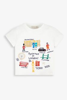 JoJo Maman Bébé Kids' Spotted In London T-Shirt
