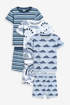 Blue Dinosaur 3 Pack Short Pyjamas (9mths-8yrs) (853090) | $48 - $59